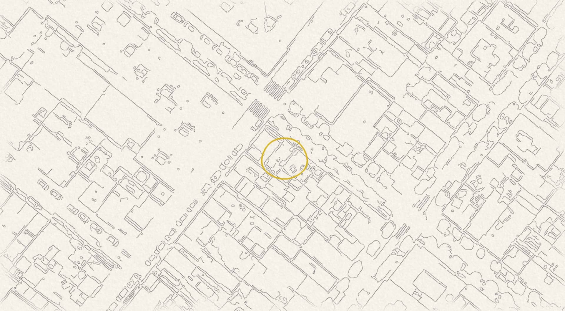 Casa Párroco, Seville: plot of land in graphite on cadastral mapping
