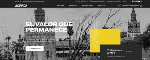 Página de inicio de la nueva web de Vaguada Capital: El valor que permanece